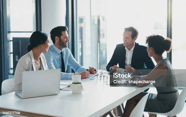 Business Teamwork And Meeting In Office With Manager Collaboration And Startup Agency Group Employees And Corporate Leadership At Table For Strategy Planning Ideas And Diversity Of Management Stock Photo - Download Image Now