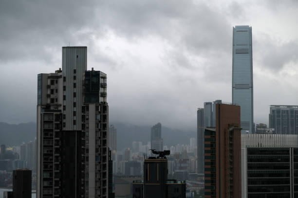 istock Hong Kong under storm clouds 1460219832