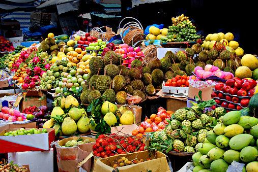 exotic fruits, asian market 