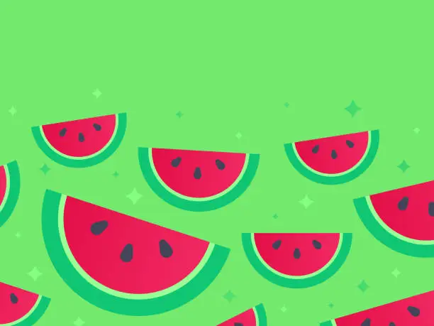 Vector illustration of Watermelon Fruit Fresh Background