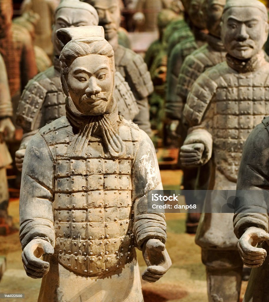 A tradição e a Cultura Chinesa - Royalty-free Guerreiros de terracota Foto de stock