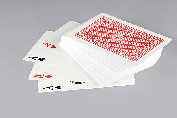 istock Deck of cards with four aces revealed 146022933