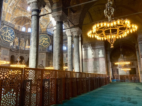 Turkey - Istanbul- Hagia Sophia Mosque - inside