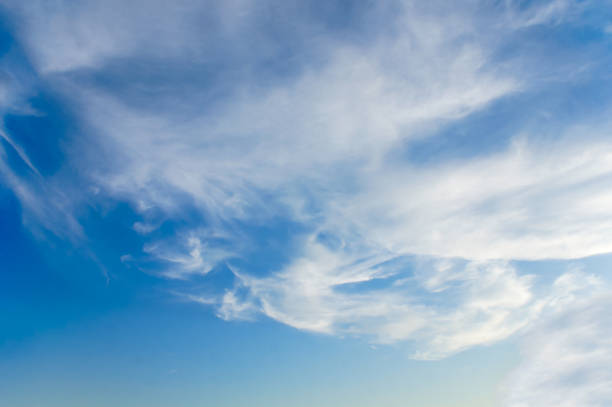 istock Feathery clouds in the sky on a summer sunny day 1460231302