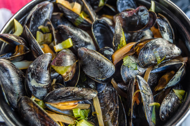 istock Typical Belgian dish of mussels 1460233463