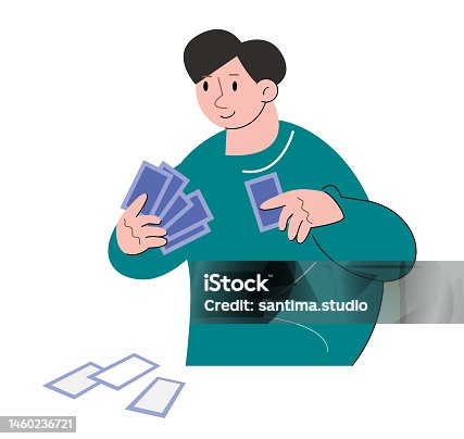 istock hobby character people playing cards vector illustration 1460236721
