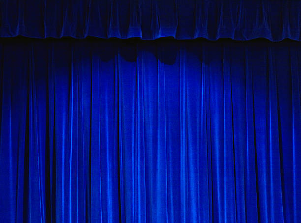 istock Blue Theater Curtain 146023759
