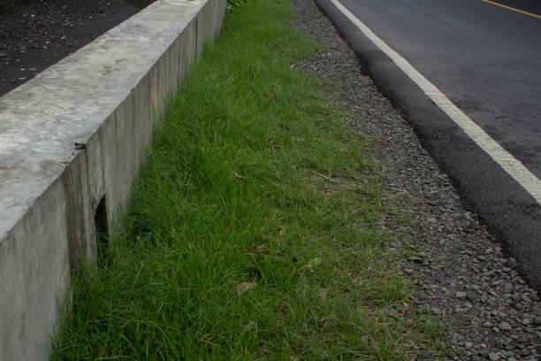 istock The road has a barrier in the middle 1460239681