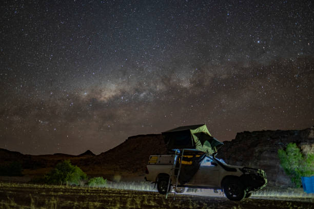 istock Wild camping in Namibia with the Milky Way in the sky 1460243606