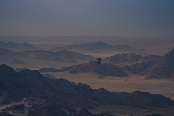 istock Hot air balloon flight over the Namib Desert 1460243645