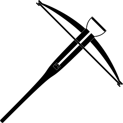 Crossbow Shape Black Silhouette Of A Crossbow Flat Vector Illustration Stock ...