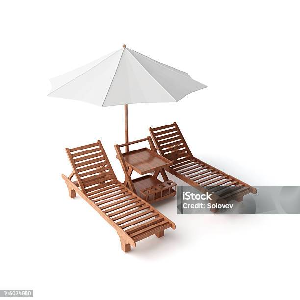 두 의자 파라솔 야외 의자에 대한 스톡 사진 및 기타 이미지 - 야외 의자, 컷아웃, 흰색 배경