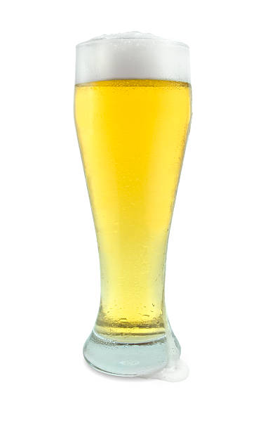 istock Tall Glass of Beer with Drip 146024889