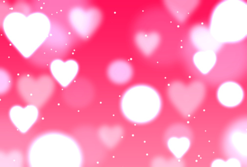 Cute background illustration of a glowing heart