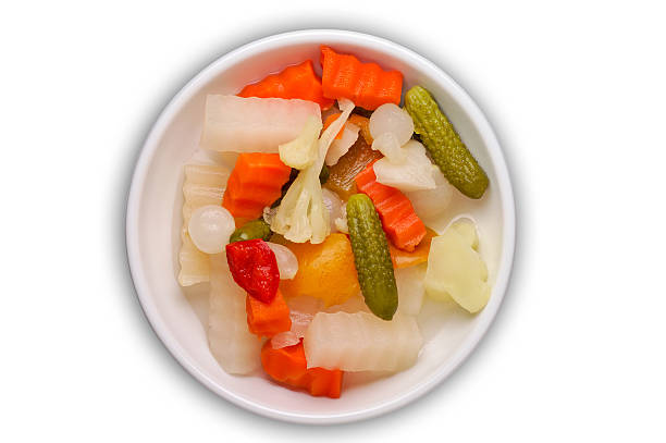 Pickles dish with clipping path