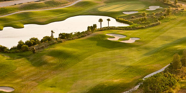 golf course stock photo