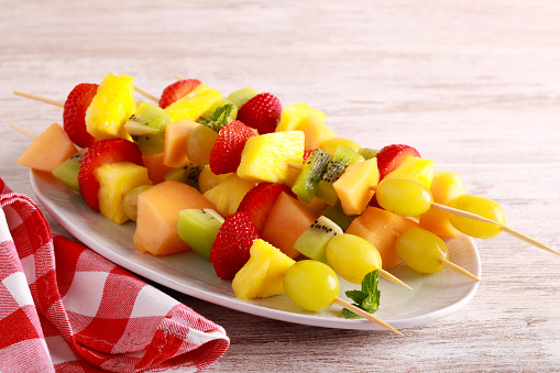 Fruit Skewers fun and healthy sweet treat