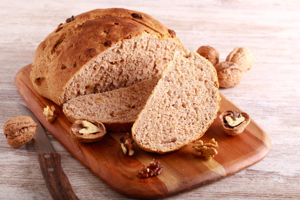 istock Homemade walnut whole wheat bread 1460258519