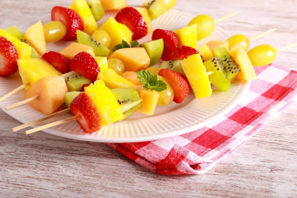 istock Fruit Skewers fun and healthy 1460258647