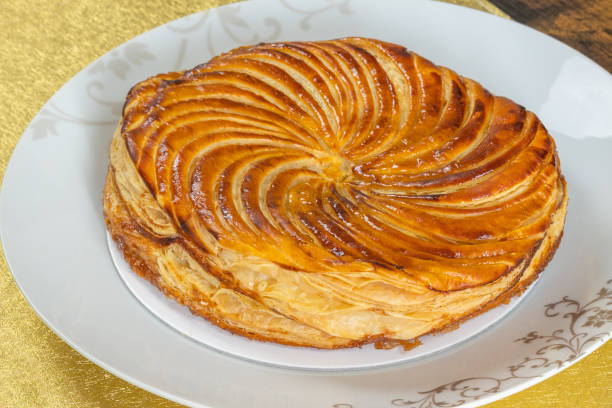 istock galette des rois, close-up, in a plate 1460259822