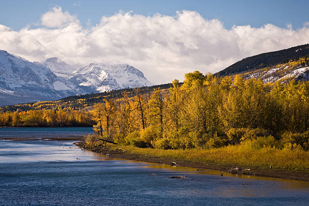 East Glacier Fall#2 stock photo