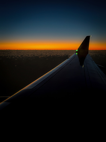 Sunrise and an early morning flight from Jacksonville, Florida to Milwaukee, Wisconsin.