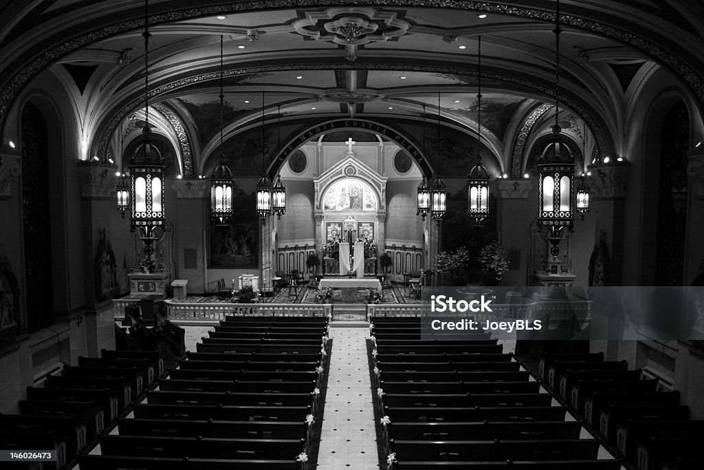 Große Catholic Kirche - Lizenzfrei Buntglas Stock-Foto