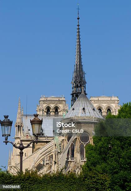 Notredame De Paris Przez Placjean Xxiii - zdjęcia stockowe i więcej obrazów Architektura - Architektura, Budynek z zewnątrz, Cięcie w linii środkowej