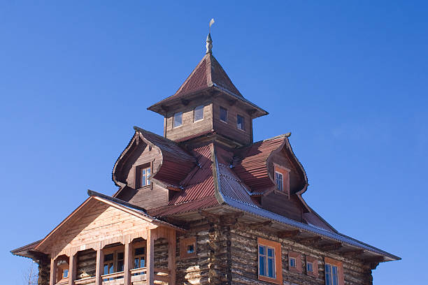 Wooden fortness and blue sky