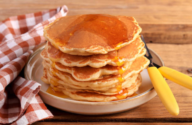 istock Pile of oat pancakes 1460271840