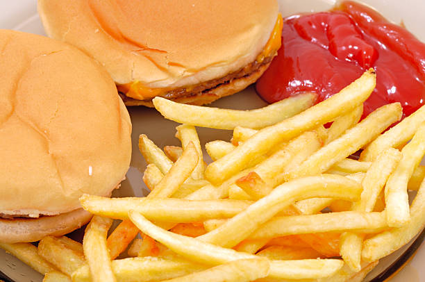 istock Juicy Cheeseburger & Fries 146027202