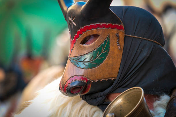 CAGLIARI, ITALY - OCTOBER 28, 2017: Invitas, Sardinia of traditions, exhibitions and food at the Sanctuary Pier. (detail of the costumes of the Castello Siviller Association, Marchor of Villasor)