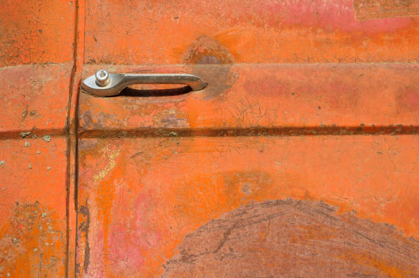 istock Door of an old rusty truck 1460280094