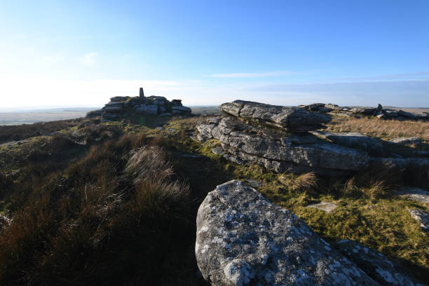 Hawk's Tor Bodmin Moor Cornwall stock photo