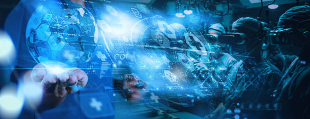istock Medicine doctor hand working with modern computer virtual dashboard as medical network concept Health care and medical services concept with world or global form and AR interface. 1460281978