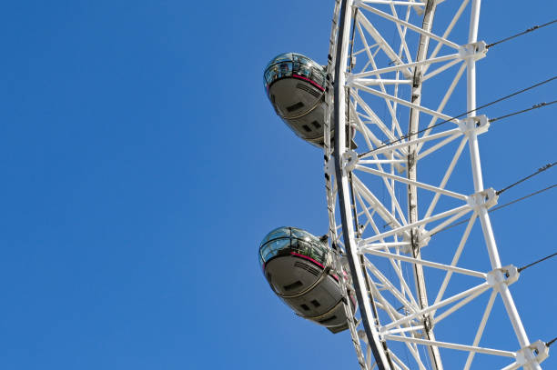 cabinas de pasajeros en el london eye contra un cielo azul - 5949 fotografías e imágenes de stock