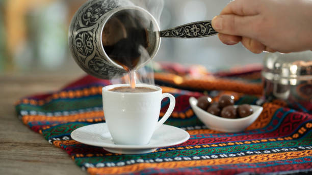 istock Traditional turkish coffee in the kitchen 1460284823