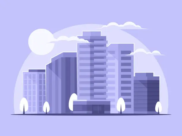 Vector illustration of Central Business District