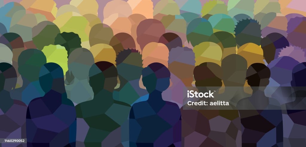 Groupe de personnes. Caractères vectoriels - silhouettes. Portraits méconnaissables de femmes et d’hommes. - clipart vectoriel de Groupe multi-ethnique libre de droits Groupe de personnes. Caractères vectoriels - silhouettes. Portraits méconnaissables de femmes et d’hommes. - clipart vectoriel de Groupe multi-ethnique libre de droits