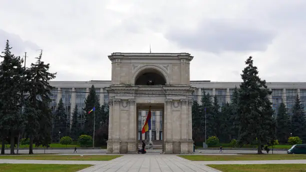 The Triumphal Arch from Chisinau, Moldova is dedicated to the victory after the russian-turkish war (1828-1829). It is a protected historical and architectural monument