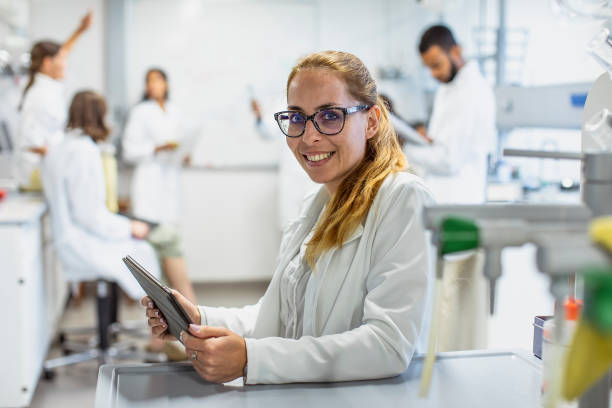 istock Portrait of a scientist working in the laboratory 1460297448