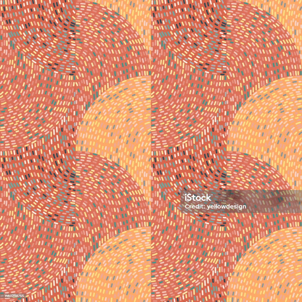 Dash Ines Hand Drawn Dash Lines Mosaic Seamless Pattern Doodle Style Broken Line ...