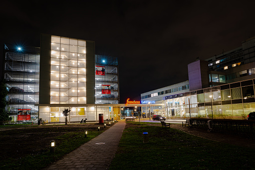 Rotterdam, Netherlands - January 2023: Entrance of hospital \