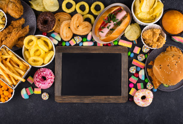 istock Assortment of various unhealthy junk food. 1460304823