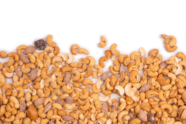 istock A group of almonds, pistachios, walnuts, macadamia, cashews. 1460310367