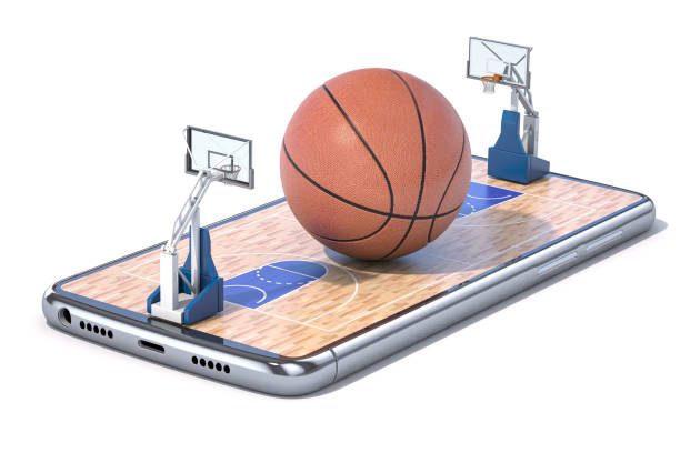 istock Basketball app video game on smartphone 1460324663