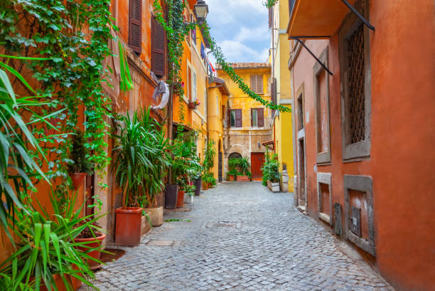 istock Narrow street in Rome 1460324816