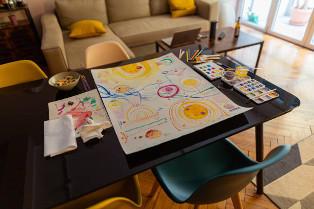 istock Apartment of an art painter 1460325072