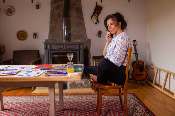 istock Artist taking  a break from painting 1460326964