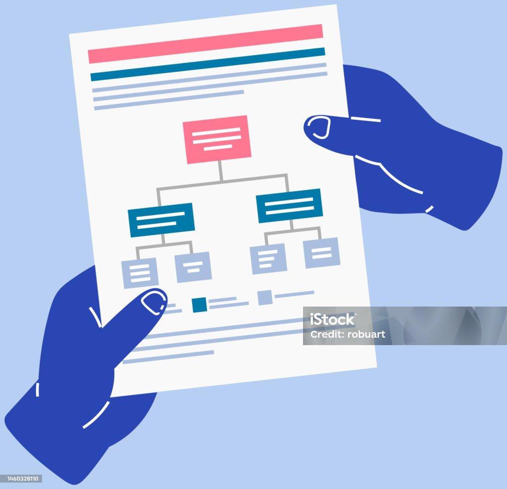 Business Process Diagram Development Plan In Human Hands Workflow ...